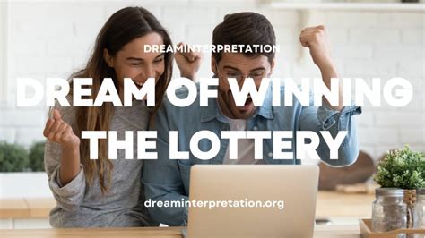 dreaming about winning the lottery|dream interpretation winning lottery.